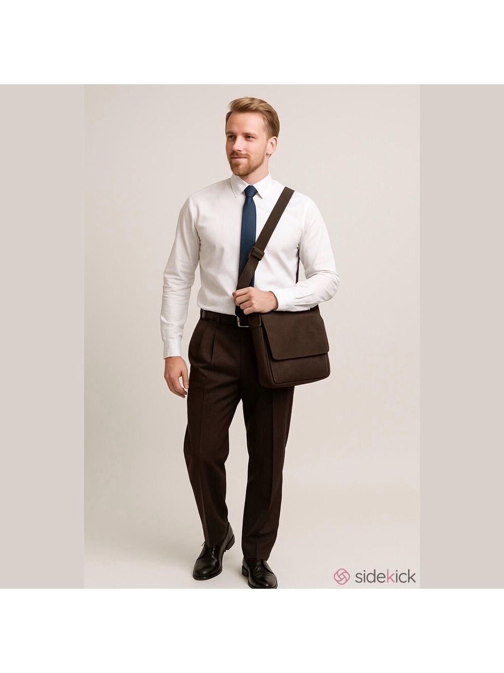 ZANELLA Italian Trousers Dress Slacks Brown 34x32